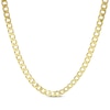 Thumbnail Image 1 of 5.79mm Curb Chain Necklace 3.9mm Solid 10K Yellow Gold 20”