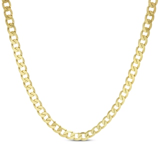 5.79mm Curb Chain Necklace 3.9mm Solid 10K Yellow Gold 20”