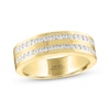 Thumbnail Image 1 of Men’s THE LEO Ideal Cut Diamond Wedding Band 3/4 ct tw 14K Yellow Gold