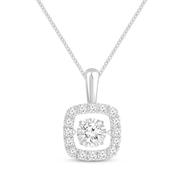 Unstoppable Love Necklace 1 ct tw 14K White Gold 19"