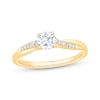 Thumbnail Image 1 of Now + Forever Round-Cut Diamond Twist Engagement Ring 1/2 ct tw 14K Yellow Gold