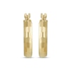 Thumbnail Image 2 of Diamond-Cut Hoop Earrings 14K Yellow Gold 13.4mm