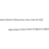 Thumbnail Image 1 of Oval-Cut White Lab-Created Sapphire Infinity Link Bracelet Sterling Silver 7.5"