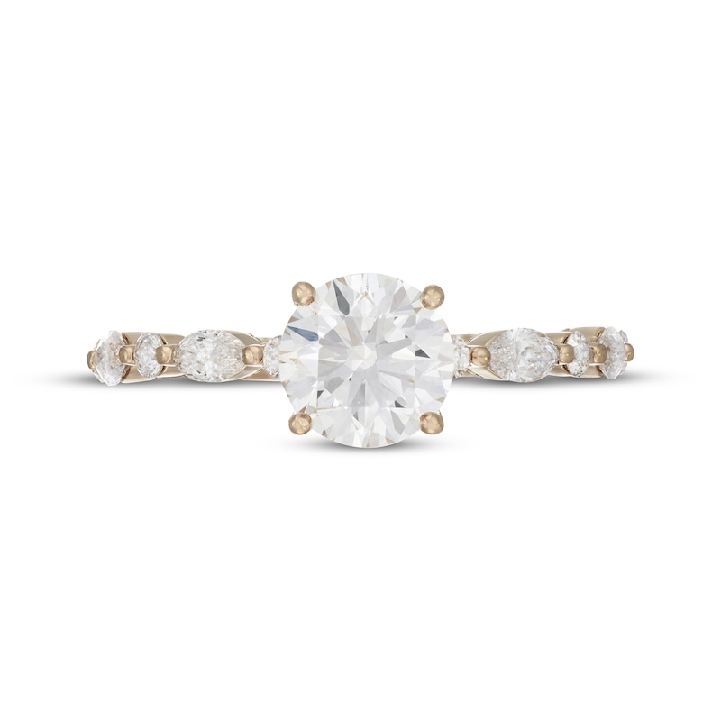 Neil Lane Artistry Round-Cut Lab-Created Diamond Engagement Ring 2 ct tw 14K Yellow Gold