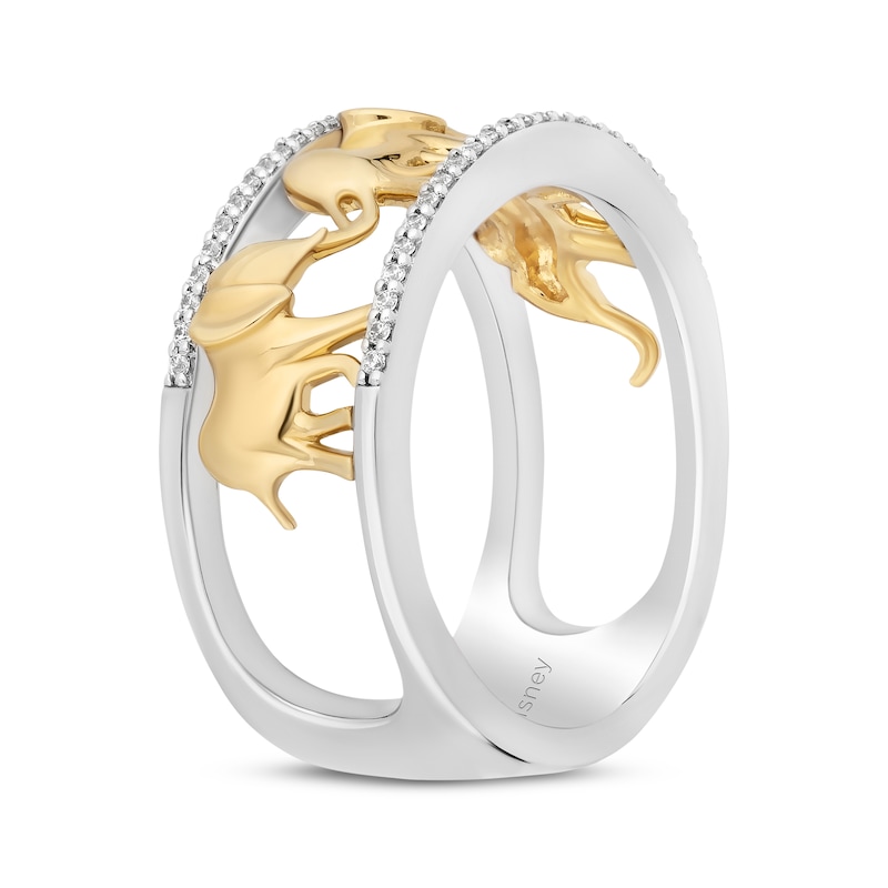 Main Image 2 of Disney Treasures The Lion King Diamond Ring 1/8 ct tw Sterling Silver & 10K Yellow Gold