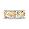 Thumbnail Image 4 of Disney Treasures The Lion King Diamond Ring 1/8 ct tw Sterling Silver & 10K Yellow Gold