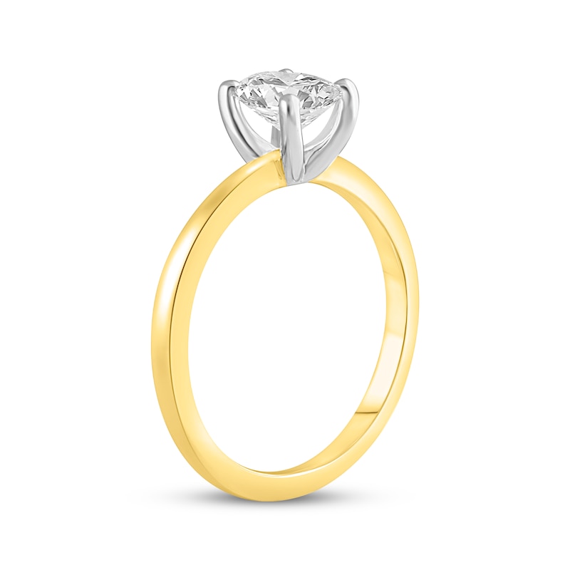 Main Image 2 of Now + Forever Lab-Grown Diamonds Oval-Cut Solitaire Engagement Ring 1 ct tw 14K Yellow Gold (F/SI2)