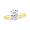 Thumbnail Image 1 of Now + Forever Lab-Grown Diamonds Oval-Cut Solitaire Engagement Ring 1-1/2 ct tw 14K Yellow Gold (F/SI2)