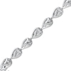 Thumbnail Image 1 of Love Ignited Diamond Flame Link Bracelet 1/2 ct tw Sterling Silver 7"