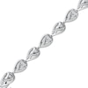Thumbnail Image 2 of Love Ignited Diamond Flame Link Bracelet 1/2 ct tw Sterling Silver 7&quot;