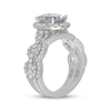 Thumbnail Image 2 of Neil Lane Artistry Heritage Oval-Cut Lab-Grown Diamond Halo Bridal Set 3-1/5 ct tw 14K White Gold