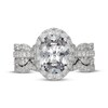Thumbnail Image 3 of Neil Lane Artistry Heritage Oval-Cut Lab-Grown Diamond Halo Bridal Set 3-1/5 ct tw 14K White Gold