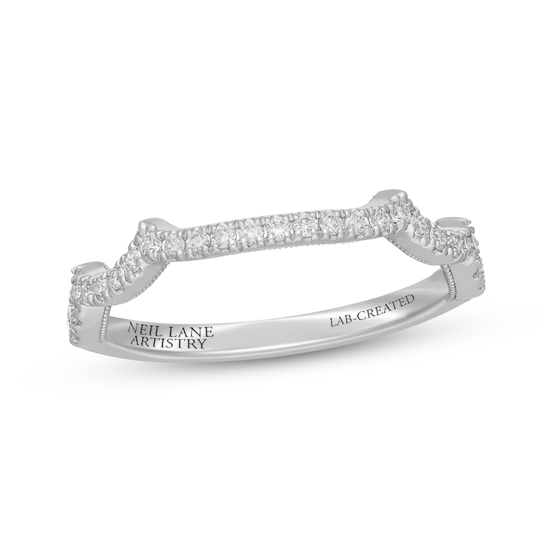 Main Image 1 of Neil Lane Artistry Heritage Lab-Grown Diamond Contour Wedding Band 1/4 ct tw 14K White Gold