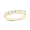 Thumbnail Image 1 of Now + Forever Lab-Grown Diamonds Bezel-Set Anniversary Ring 1/2 ct tw 14K Yellow Gold