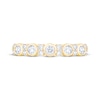 Thumbnail Image 3 of Now + Forever Lab-Grown Diamonds Bezel-Set Anniversary Ring 1/2 ct tw 14K Yellow Gold
