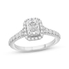 Thumbnail Image 1 of Now + Forever Lab-Grown Diamonds Radiant-Cut Engagement Ring 1-1/2 ct tw 14K White Gold