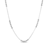 Thumbnail Image 1 of Diamond-Cut Bead Rolo Chain Necklace Solid Sterling Silver 22"