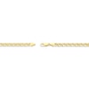 Thumbnail Image 3 of Diamond-Cut Double Curb Chain Necklace 4.7mm Semi-Solid 14K Yellow Gold 20&quot;
