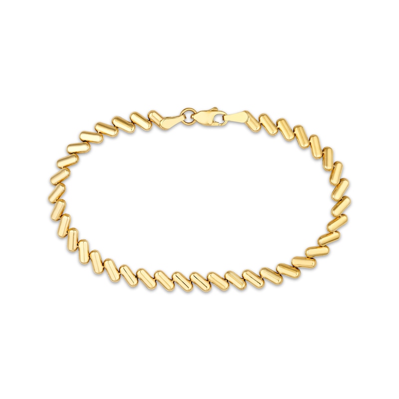 Main Image 1 of San Marco Chain Bracelet Solid 10K Yellow Gold 7.5&quot;