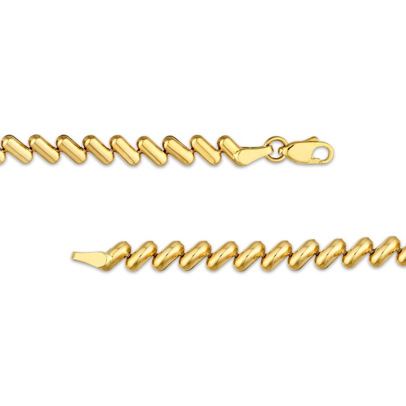 Main Image 3 of San Marco Chain Bracelet Solid 10K Yellow Gold 7.5&quot;