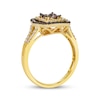 Thumbnail Image 3 of Le Vian Diamond Double Halo Ring 3/4 ct tw 14K Honey Gold