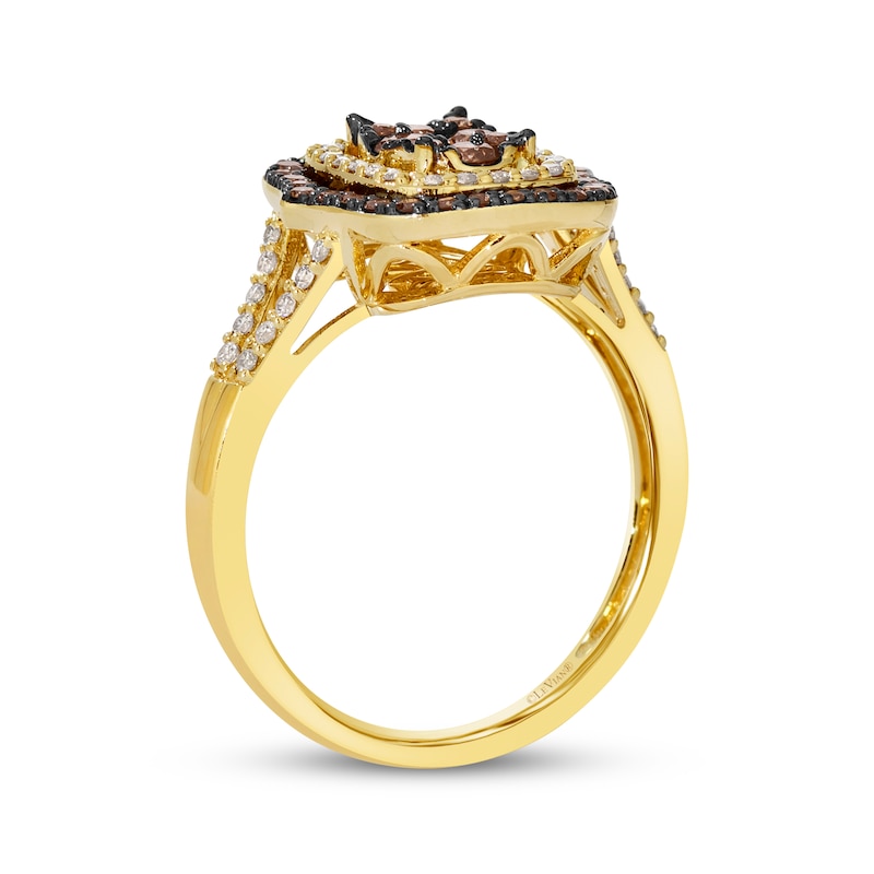 Main Image 3 of Le Vian Diamond Double Halo Ring 3/4 ct tw 14K Honey Gold