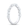 Thumbnail Image 2 of Princess & Marquise-Cut Diamond Anniversary Ring 3/4 ct tw 10K White Gold