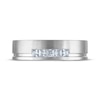 Thumbnail Image 3 of Now + Forever Men's Square-Cut Diamond Offset Wedding Band 1/3 ct tw 10K White Gold