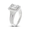 Thumbnail Image 2 of THE LEO Legacy Lab-Grown Diamond Emerald-Cut Halo Engagement Ring 2-7/8 ct tw 14K White Gold