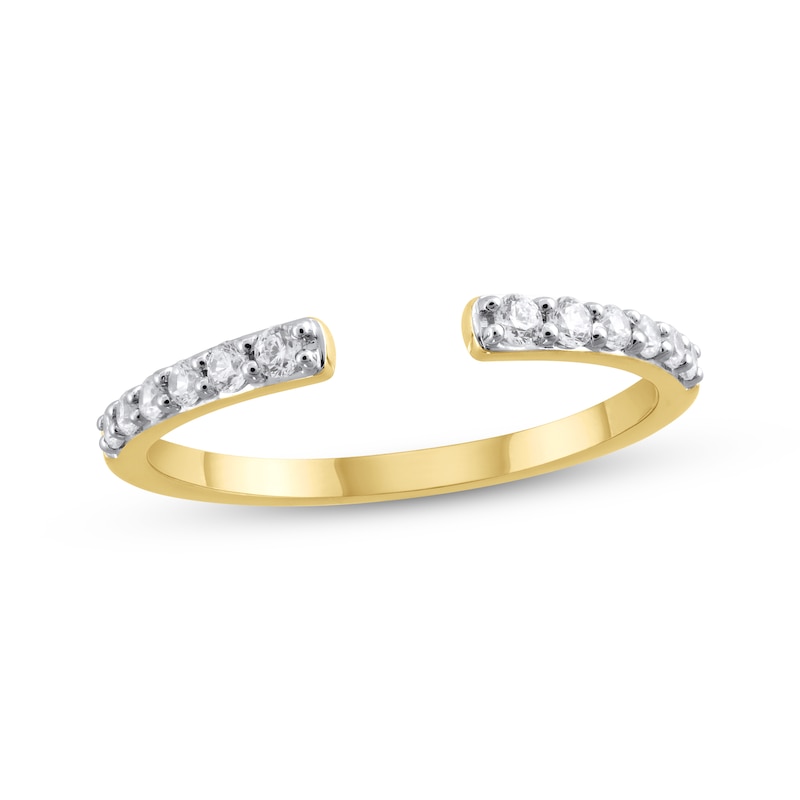 Main Image 1 of STUDIO BY KAY Diamond Deconstructed Open Ring 1/5 ct tw 10K Yellow Gold
