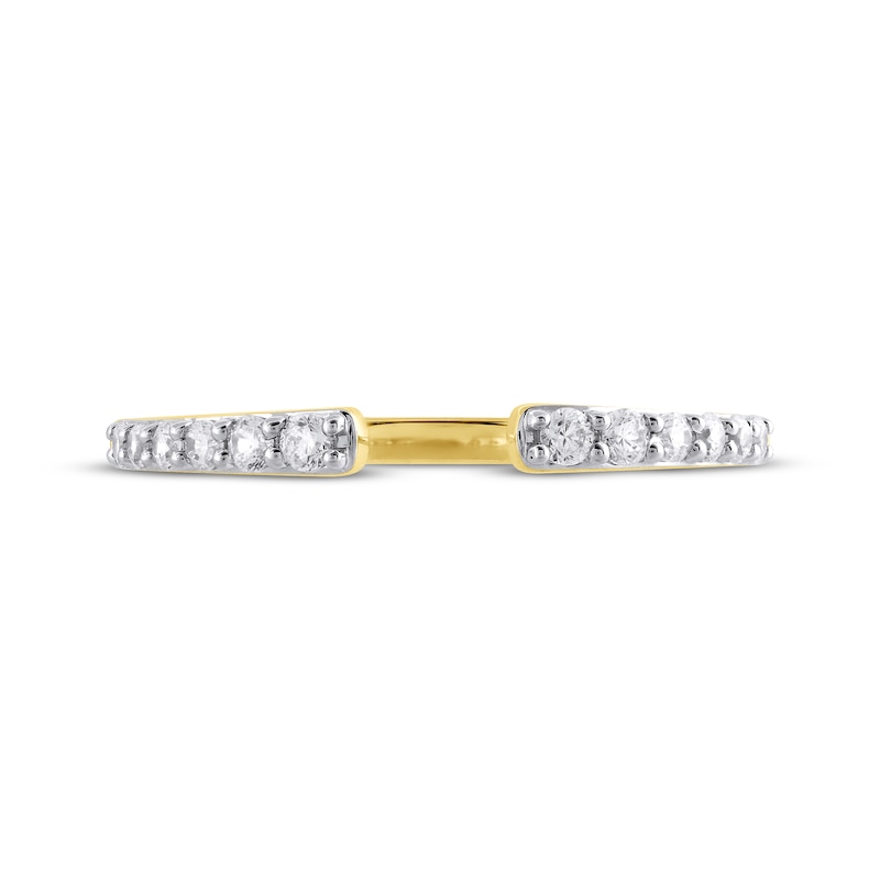 Main Image 3 of STUDIO BY KAY Diamond Deconstructed Open Ring 1/5 ct tw 10K Yellow Gold