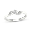 Thumbnail Image 1 of KAY Lab-Grown Diamonds Round-Cut Swirl Promise Ring 1/5 ct tw 10K White Gold