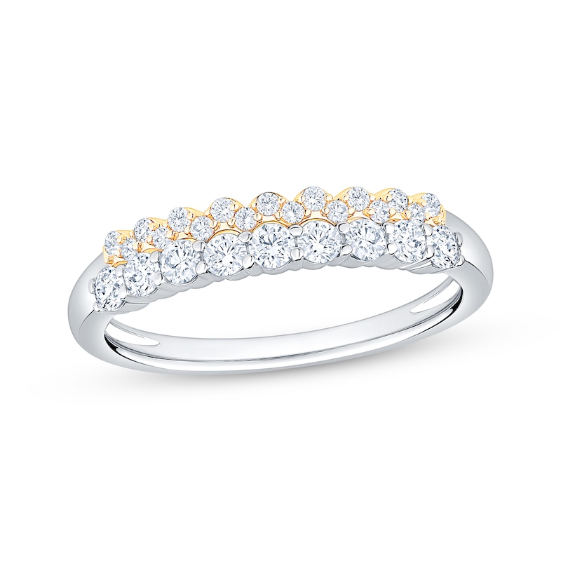 Main Image 1 of Now + Forever Diamond Anniversary Ring 1/2 ct tw 14K Two-Tone Gold