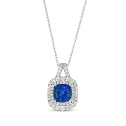 Le Vian Vault Tanzanite Necklace 1/2 ct tw Diamonds 14K Vanilla Gold 20"