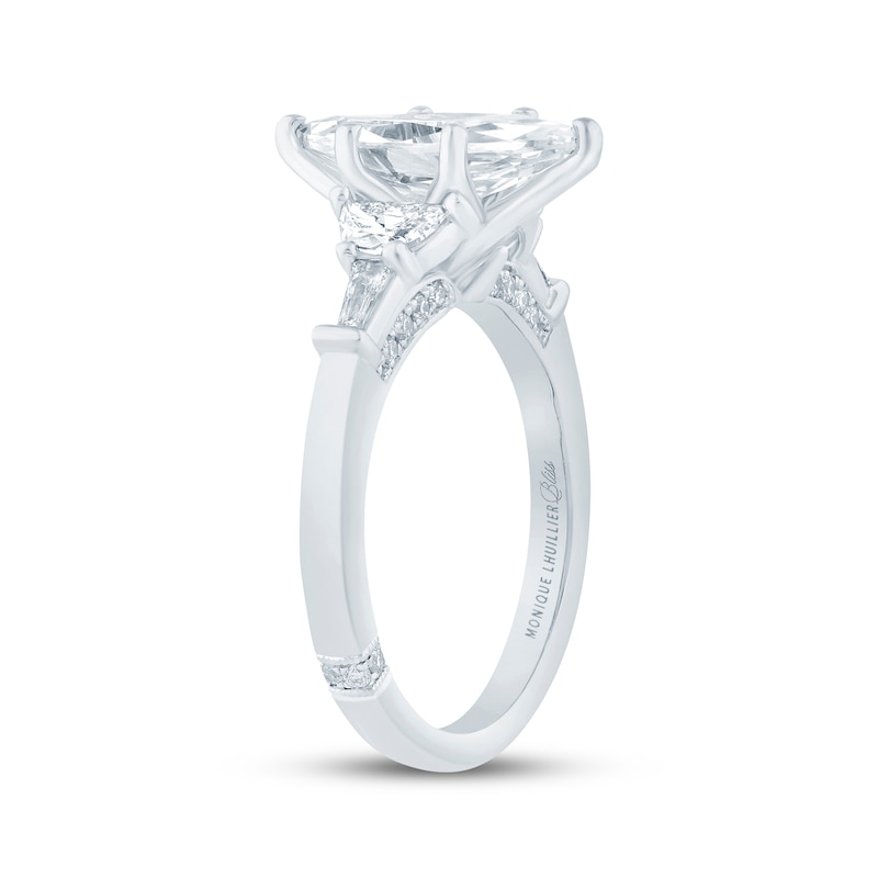 Main Image 2 of Monique Lhuillier Bliss Marquise-Cut Lab-Grown Diamond Engagement Ring 2-1/2 ct tw 18K White Gold