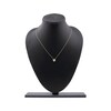 Thumbnail Image 6 of Multi-Diamond Heart Halo Necklace 1/6 ct tw 10K Yellow Gold 18&quot;