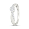 Thumbnail Image 2 of Diamond Accent Circle Promise Ring 1/5 ct tw Sterling Silver