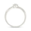 Thumbnail Image 3 of Diamond Accent Circle Promise Ring 1/5 ct tw Sterling Silver