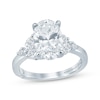 Thumbnail Image 1 of Monique Lhuillier Bliss Oval-Cut Lab-Grown Diamond Engagement Ring 3-1/3 ct tw 18K White Gold
