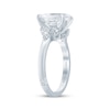 Thumbnail Image 2 of Monique Lhuillier Bliss Oval-Cut Lab-Grown Diamond Engagement Ring 3-1/3 ct tw 18K White Gold