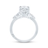 Thumbnail Image 3 of Monique Lhuillier Bliss Oval-Cut Lab-Grown Diamond Engagement Ring 3-1/3 ct tw 18K White Gold