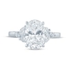 Thumbnail Image 4 of Monique Lhuillier Bliss Oval-Cut Lab-Grown Diamond Engagement Ring 3-1/3 ct tw 18K White Gold