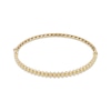 Thumbnail Image 1 of Scalloped Bangle Bracelet 10K Yellow Gold 7.25"