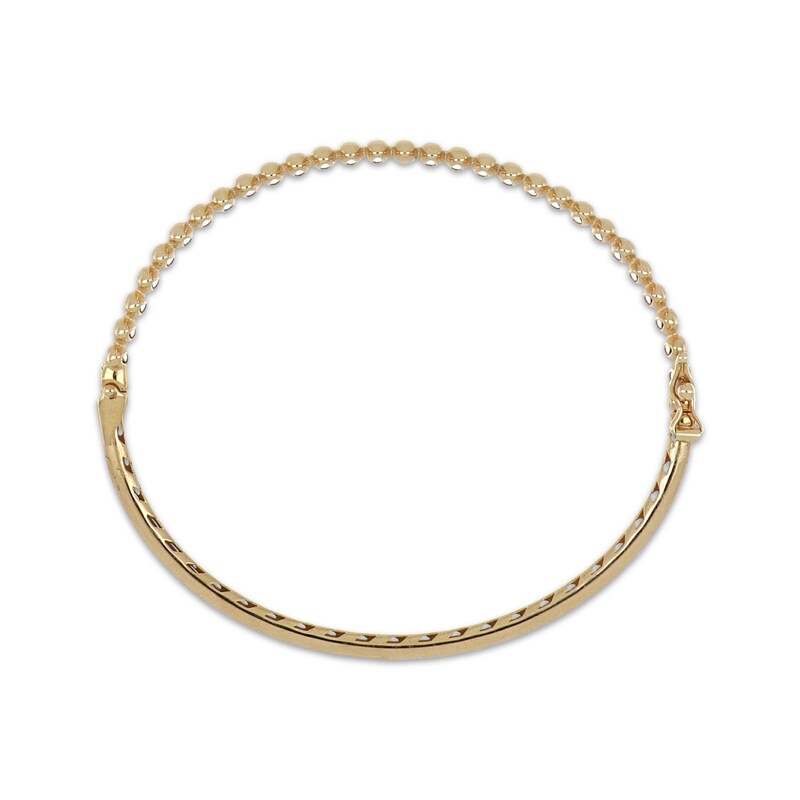 Main Image 3 of Scalloped Bangle Bracelet 10K Yellow Gold 7.25"
