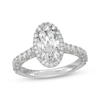 Thumbnail Image 1 of Neil Lane Artistry Heritage Oval-Cut Lab-Grown Diamond Engagement Ring 2-3/4 ct tw Platinum