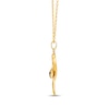 Thumbnail Image 2 of Le Vian Blue Sapphire Snake Loop Necklace 1/10 ct tw Diamond 14K Honey Gold 19"