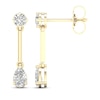 Thumbnail Image 3 of STUDIO BY KAY Pear-Shaped & Round-Cut Lab-Grown Diamond Drop Earrings 3/8 ct tw 24K Yellow Gold Vermeil Sterling Silver