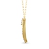 Thumbnail Image 2 of STUDIO BY KAY Baguette-Cut Lab-Grown Diamond Heart Necklace 1/3 ct tw 24K Yellow Gold Vermeil Sterling Silver