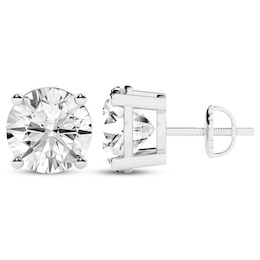 KAY Lab-Grown Diamonds Round-Cut Solitaire Stud Earrings 2 ct tw 14K White Gold (F/SI2)