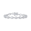 Thumbnail Image 1 of KAY Lab-Grown Diamonds Marquise-Cut Link Bracelet 1 ct tw 14K White Gold 6.75"